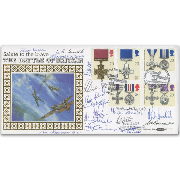 1990 Gallantry - Signed by 17 Inc. 12 BoB Veterans SIGM0294