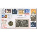 1995 VE Day Coin Cover - Signed Watkins VC SIGM0352