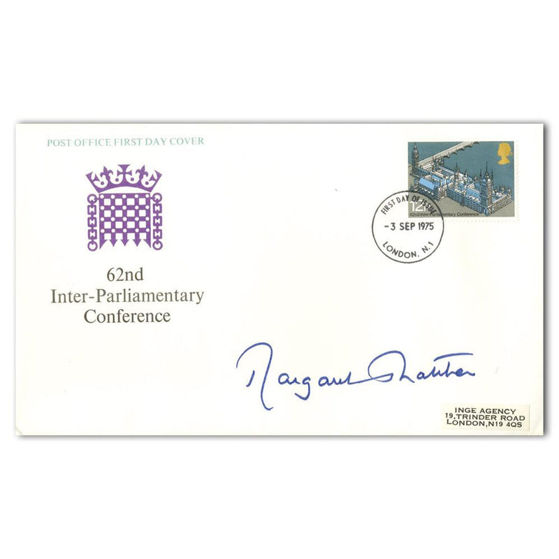 1975 Inter-Parliamentary Conference - Signed Margaret Thatcher SIGP0175