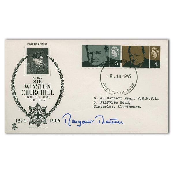 1965 Churchill - Signed by Margaret Thatcher SIGP0182