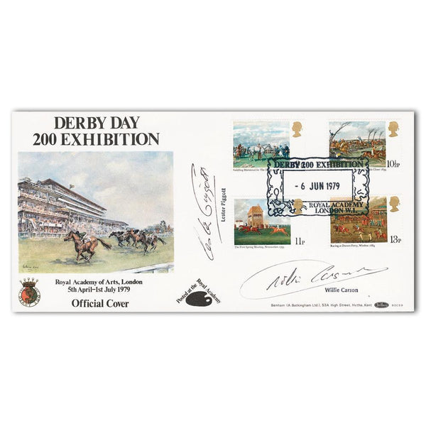 1979 Horseracing BOCS 11 - Royal Academy handstamp - Signed by Piggott & Carson SIGS0132