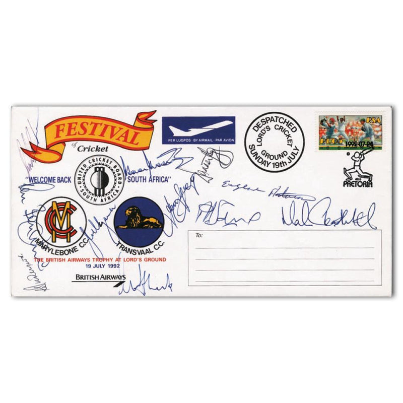 1992 Welcome Back South Africa - Multisigned SIGS0157