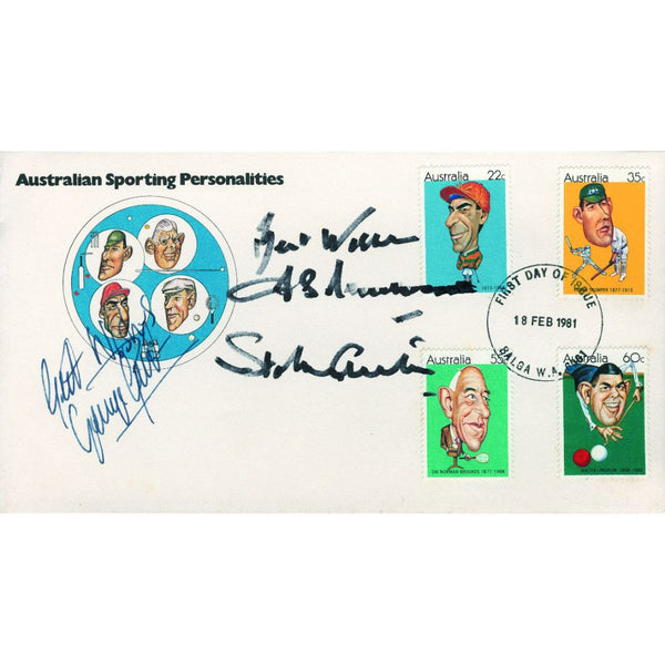 1981 Australia Sporting Personalities - Signed by Trueman & Best SIGS0163