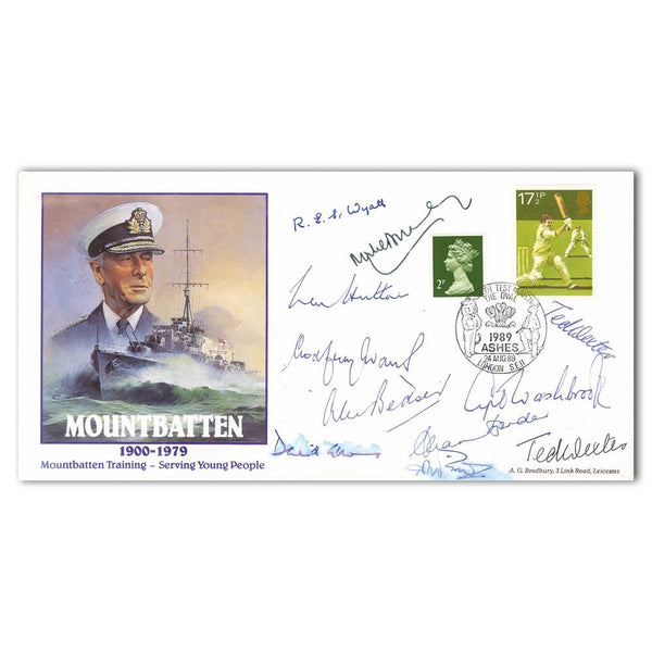 1989 Mountbatten - Cricket Signed Botham, Gooch, Border, Hutton & 7 Others SIGS0205