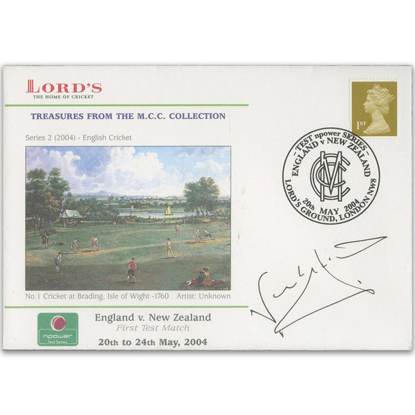 2004 England v New Zealand - Signed by Nasser Hussain SIGS0242