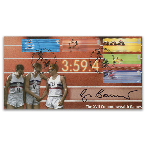 2002 Commonwealth Games. Scott Off. Sign by Sir Roger Bannister