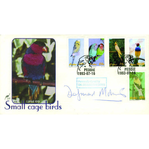 1993 Small Cage Birds. Signed Dr Desmond Morris. SIGX0025