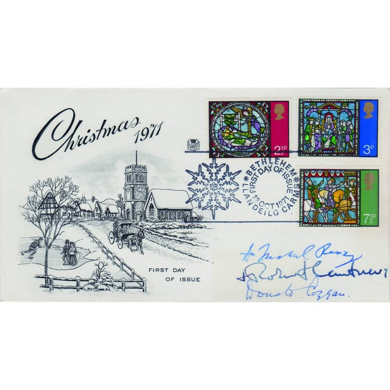 1971 Christmas - Signed by Ramsay, Coggan and Runcie SIGX0031