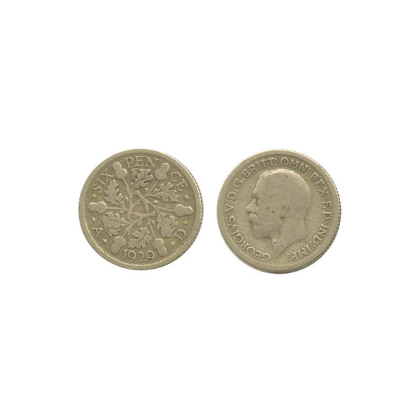 1929 George V Sixpence SIXP1929