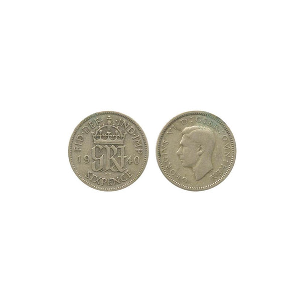 1940 George VI Sixpence SIXP1940