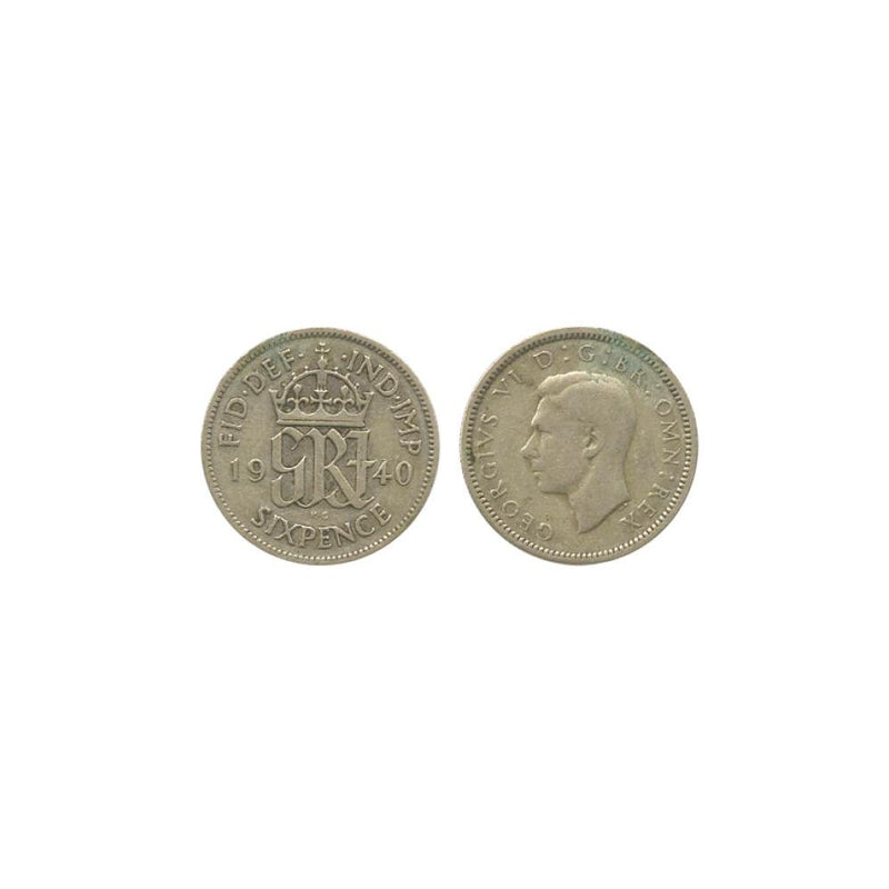 1940 George VI Sixpence SIXP1940