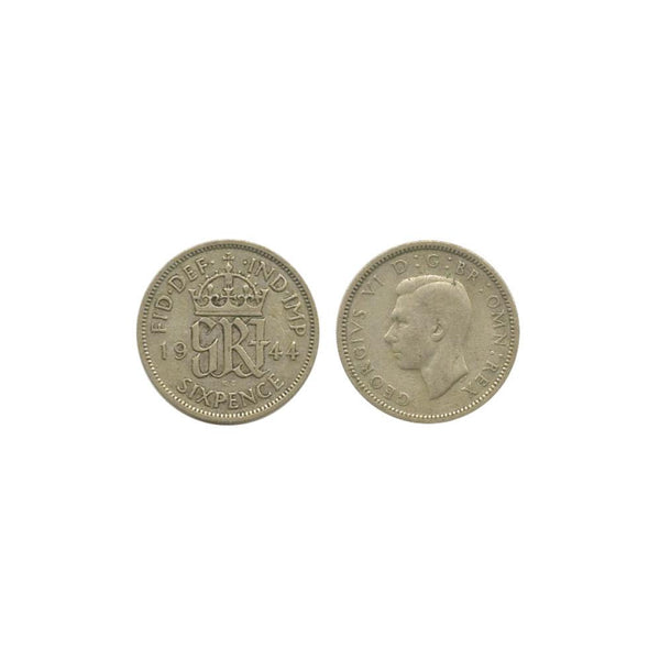 1944 George VI Sixpence