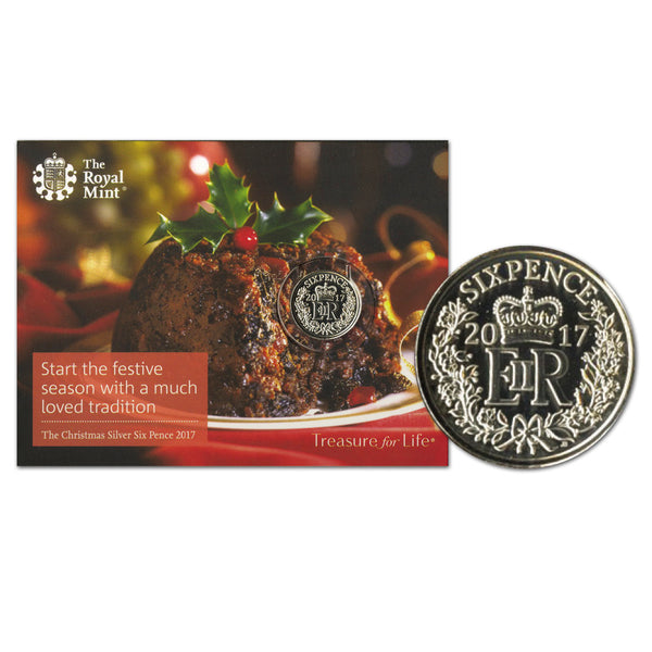 2017 Christmas Silver Sixpence SIXP2017