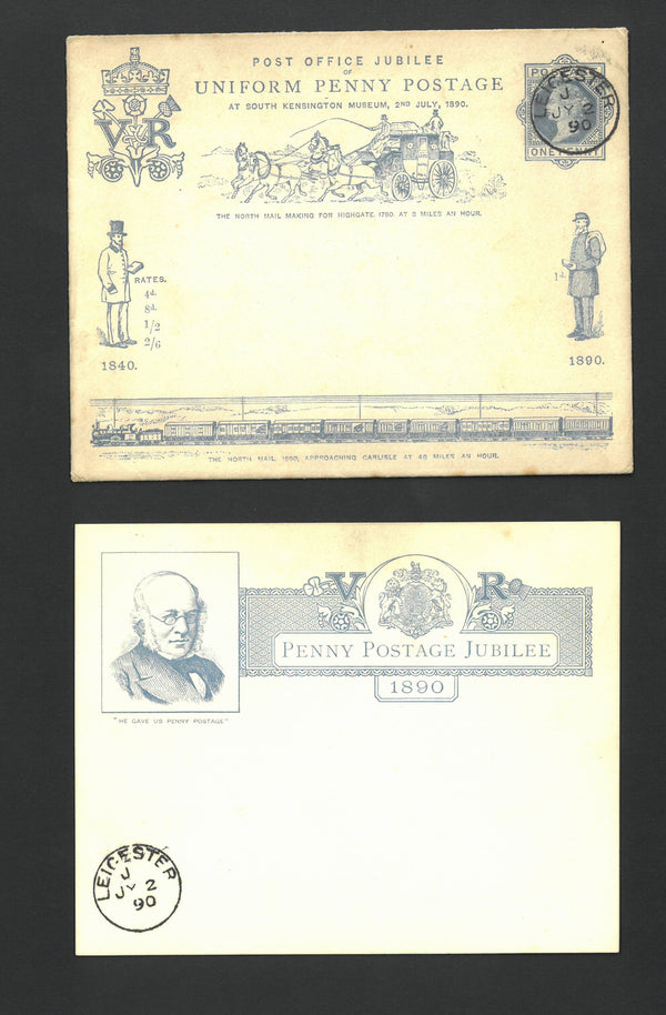 1890 2 July Penny Post Jubilee Envelope and Card SP189004
