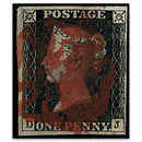 4 Margin Penny Black