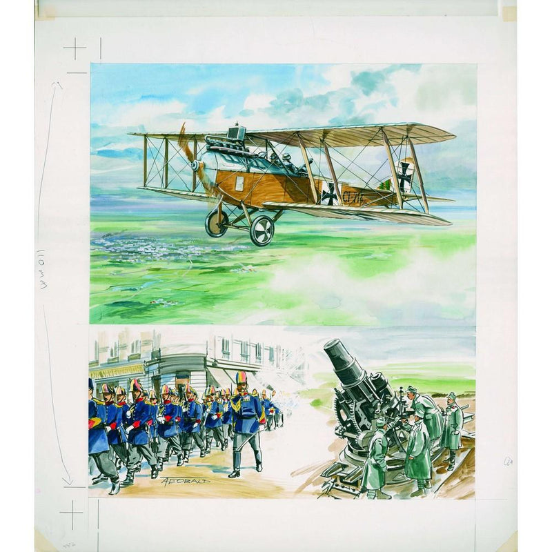 Great War 31 Theobald Original Artwork - Romania 1916-17 TTA0017
