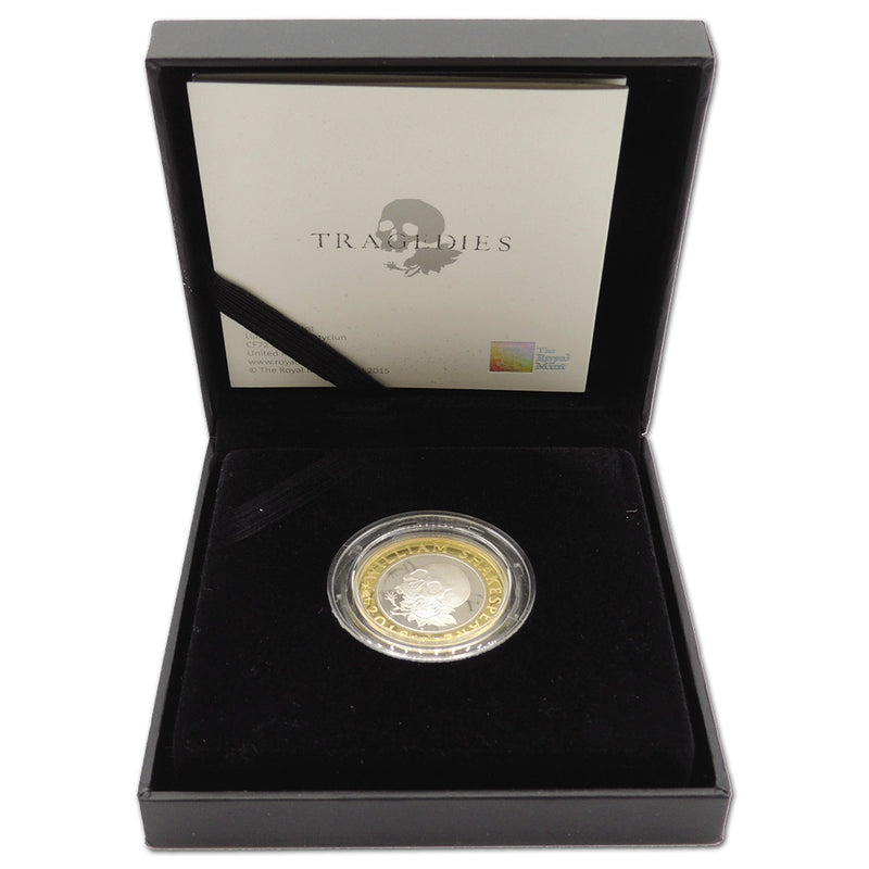 2016 Shakespeare Tragedies £2  Silver Proof Piedfort TWO2016FP