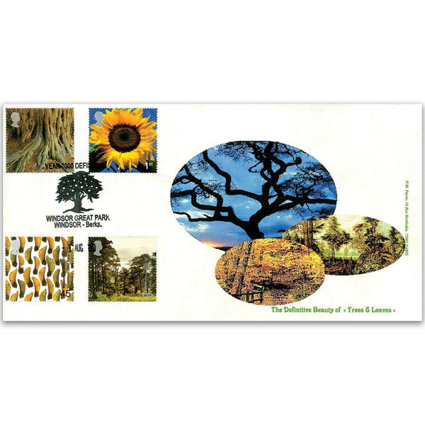 2000 Tree & Leaf - Windsor Great Park, Berkshire Handstamp TX0008O