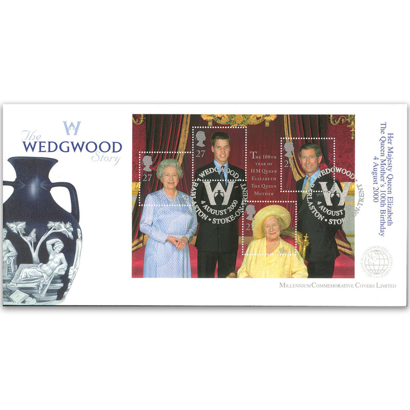 2000 Queen Mother. Millenium Covers Official. Wedgwood, Barlaston h/s, TX0008U