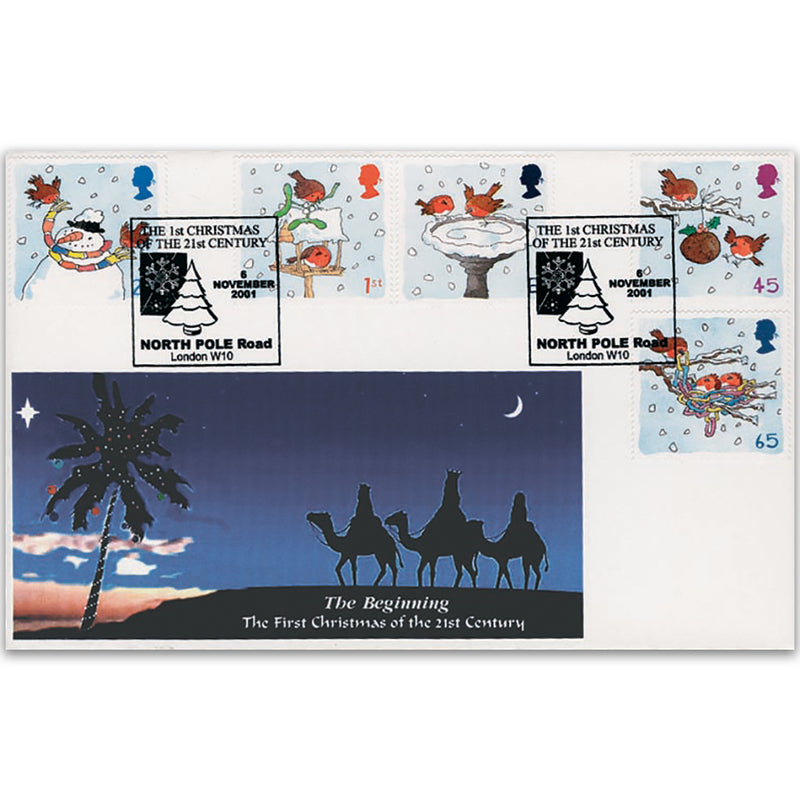2001 Christmas - Kingsland Official - North Pole Road Handstamp TX0111
