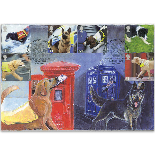 2008 Working Dogs. Maurice Tanner 'Special', Police Dogs, New Scotland Yard h/s