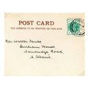 1900 Halfpenny on post card - London April 17 1900 counter date stamp TX190004