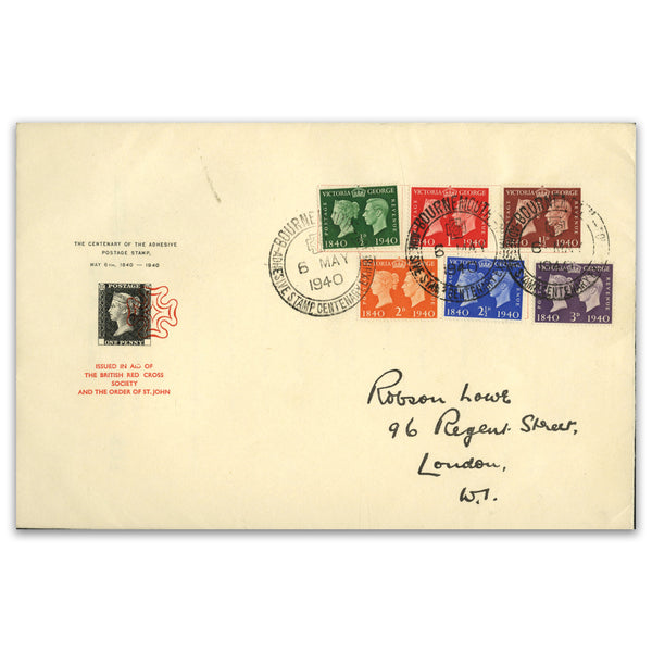 1940 Stamp Centenary, Robson Lowe Cover