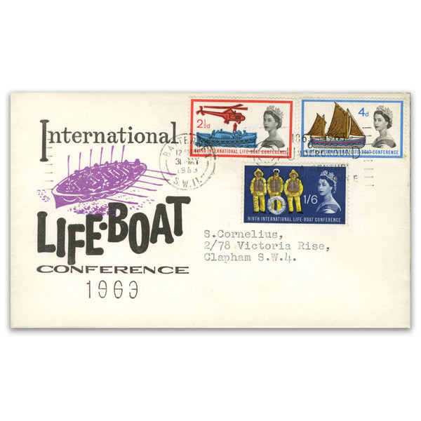 1963 Lifeboat (Ord) "1863-1963 Underground - A Century in London's Service" slogan