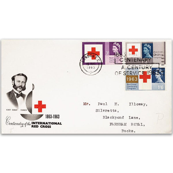 1963 Red Cross - London EC Slogan TX6308A