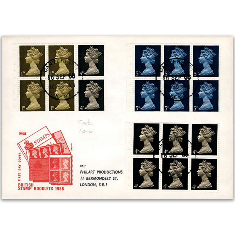 1968 Scott Stamp Booklet - Canterbury CDS TX6809A