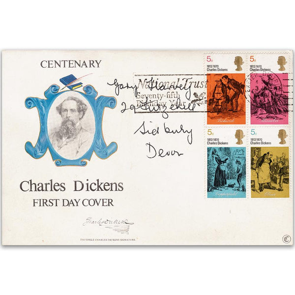 1970 Literary Anniversaries - Dickens - Exeter Slogan TX7006