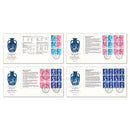 1972 Wedgwood Booklet Panes on 4 Covers - Barlaston Staffs Handstamps TX7205C