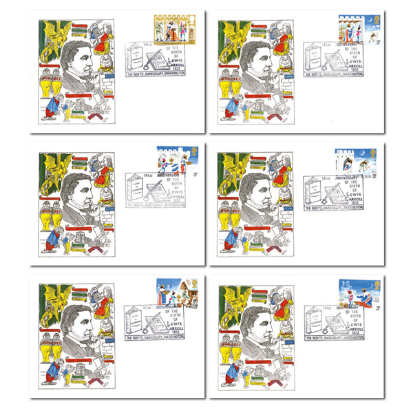 1973 Christmas - Lewis Carroll Anniversary - Daresbury handstamp TX7312