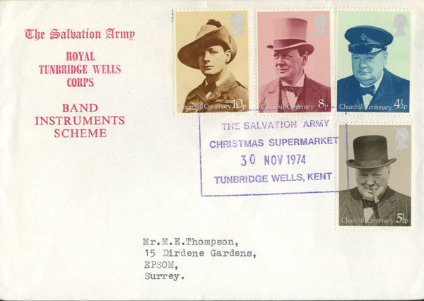 1974 Churchill. Salvation Army Tunbridge Wells Special h/s Cover