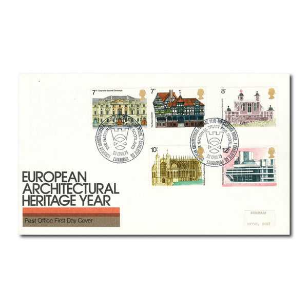 1975 Architectural Heritage - Edinburgh handstamp TX7504D