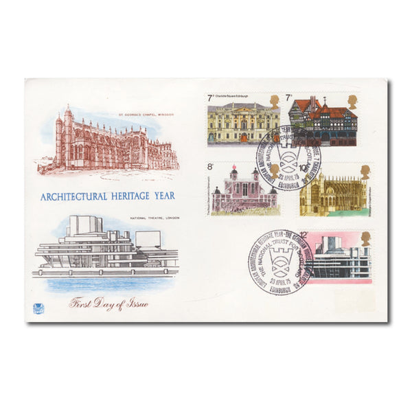 1975 Architectural Heritage - Charlotte Square Edinburgh handstamp TX7504F