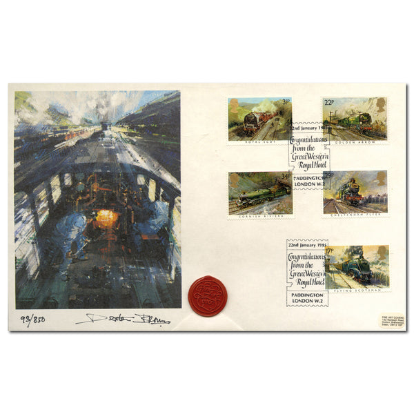 1975 Railways. Fine Art Official FDC in folder.