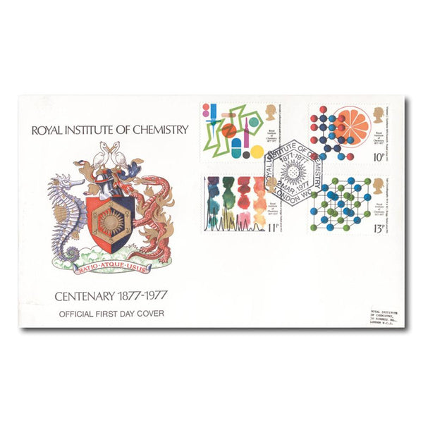1977 Chemistry - Royal Institute, London official handstamp TX7703C