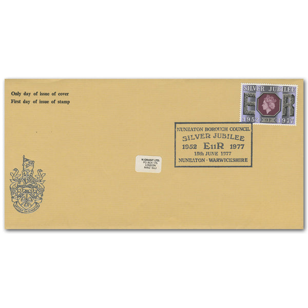 1977 Jubilee (9p) Nuneaton BC official TX7705AQ