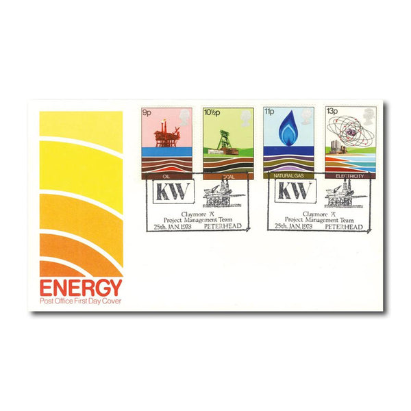 1978 Energy Resources - Claymore 'A' Peterhead handstamp TX7801G