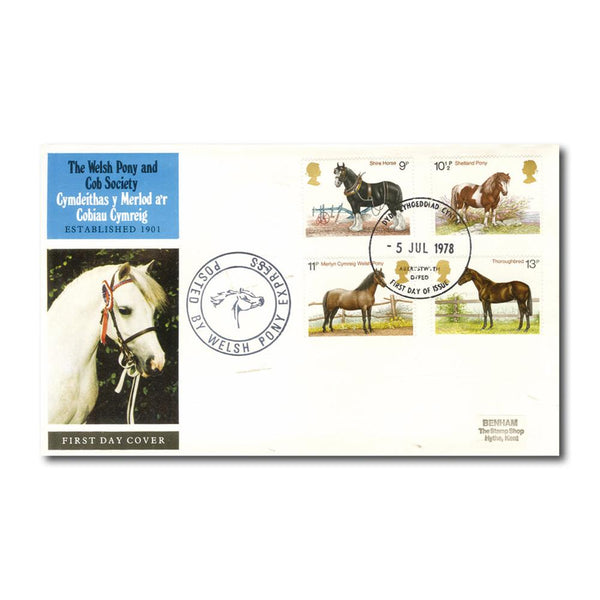 1978 Horses - Welsh Pony & Cob Society - Pony/ Express Cachet TX7807AA