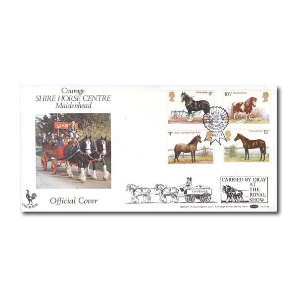 1978 Horses - B.O.C.S.4 - Royal Show Kenilworth handstampw TX7807X