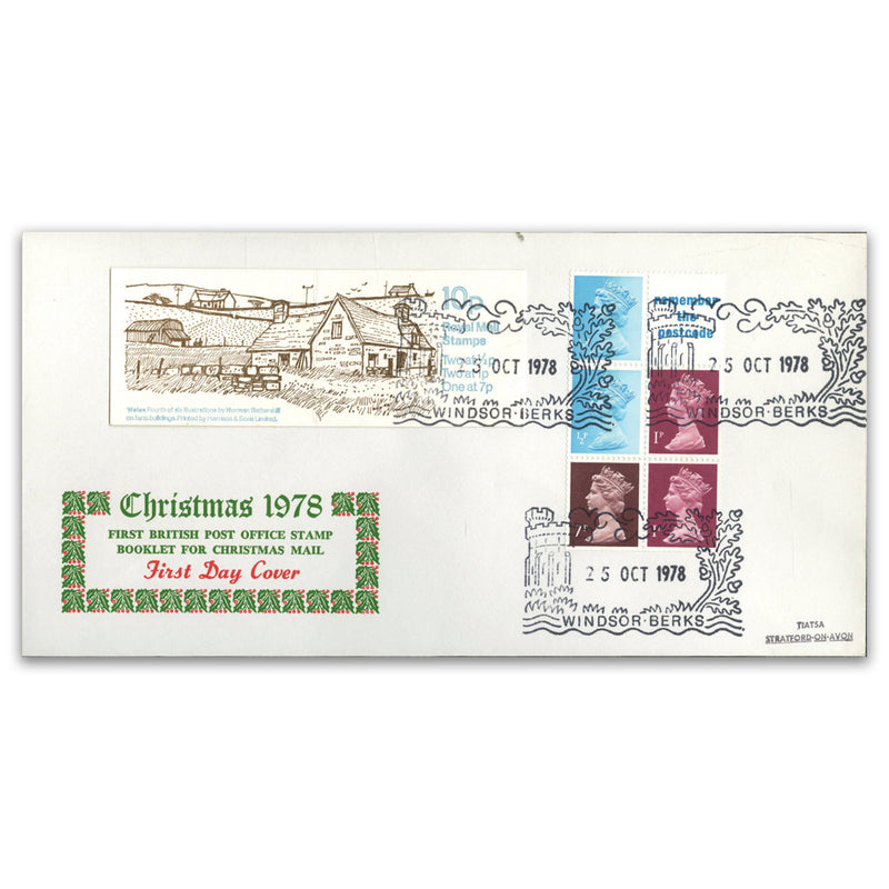 1978 10p Folded Booklet FA7 10p Wales bklt