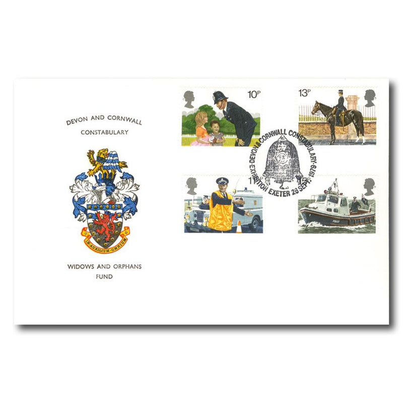 1979 Metropolitan Police - Devon & Cornwall Constabulary Handstamp TX7909W