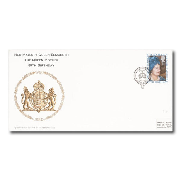 1980 Queen Mother - British Forces Postal Service 8080 Handstamp TX8008E