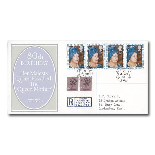 1980 Queen Mother 80th - Buckingham Palace CDS TX8008I