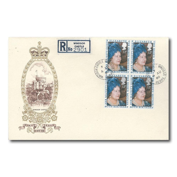 1980 Queen Mother's 80th Birthday - Windsor Castle CDS TX8008J