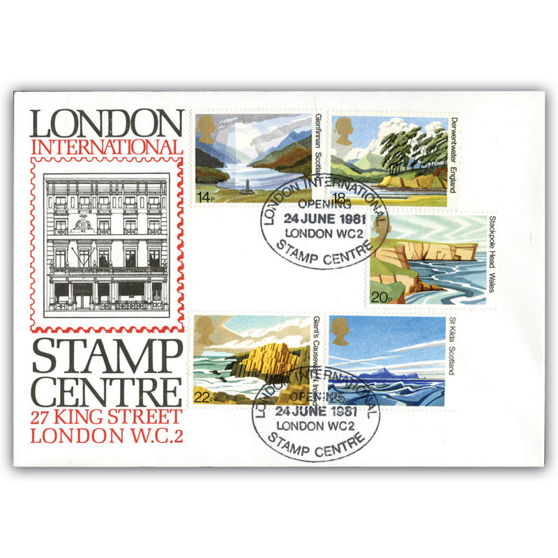 1981 National Trust. Stamp Centre Official - International Opening WC2 H/s