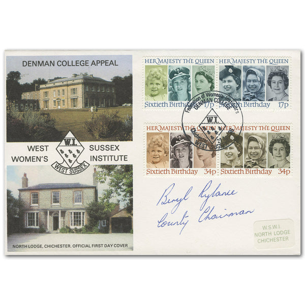 1986 Queen's Birthday - Women's Institute - Denman College signed TX8604DS