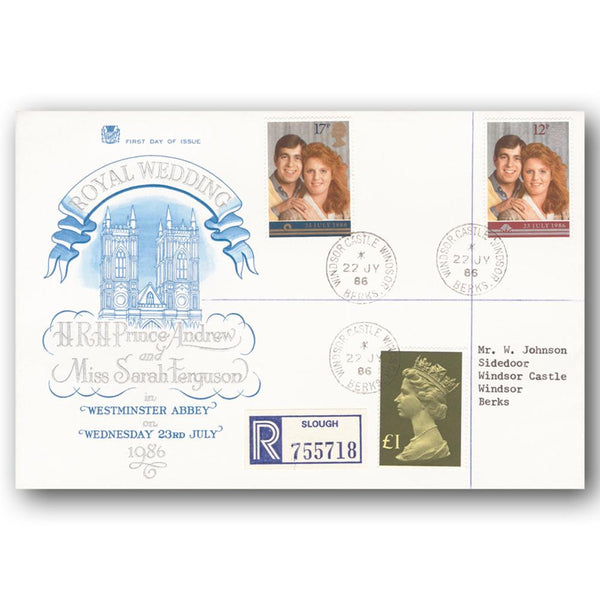 1986 Royal Wedding - Windsor Castle CDS TX8607A